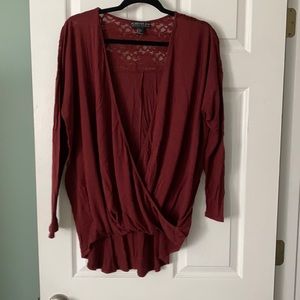 Faux Wrap shirt